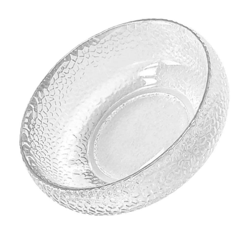 1Pcs Glass Smooth Rim Container For Salad Bowl For Serving Home Kitchen Dessert Transparent Photo Prop Food Presentation