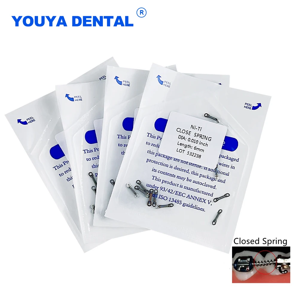 

Dental Orthodontic NiTi Close Spring Light Force Dentist Materials Dentistry Material 6mm 9mm Orthodntics Brackets Braces