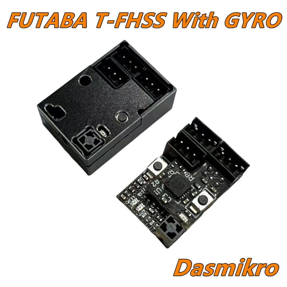 

GT55Racing FUTABA T-FHSS NANO 4CH TOWER ANTENNA GYRO RECEIVER For minirc Drift car 1/24 1/28 #DSK-504
