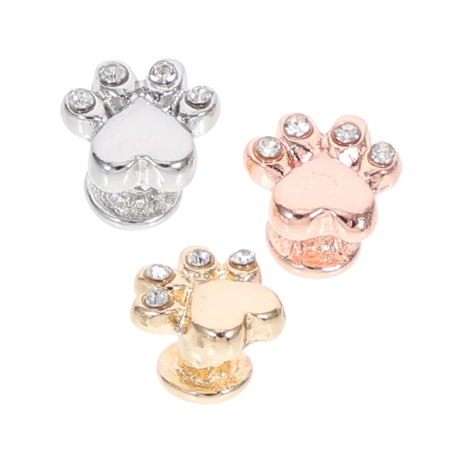 3Pcs Alloy Watch Charm Decorative Ring for Silicone Watchband Replaceable Delicate Band Nail Supply Watchband Charm