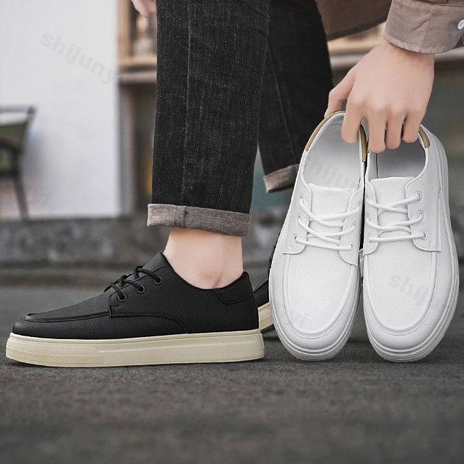 2025 Summer New Style Men's Sports Casual Shoes Fashion Trend Comfortable Single Shoes Concise Design Non slip Lace-up Sneakers