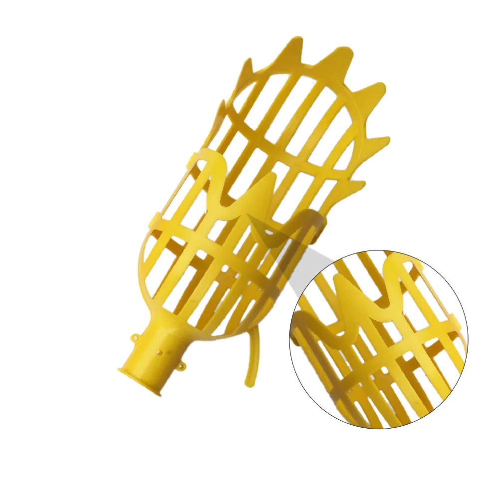 

2pcs Fruit Picker Plastic Multi-Purpose Orchard Tool High Reach Harvesting Durable Garden Farm Use Efficient Picking Head