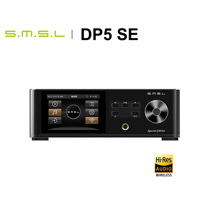 SMSL DP5 SE HIFI Network Music Player DAC AMP Headphone Amplifier ES9039Q2M Hi-Res Audio PCM768 DSD512 Bluetooth I2s