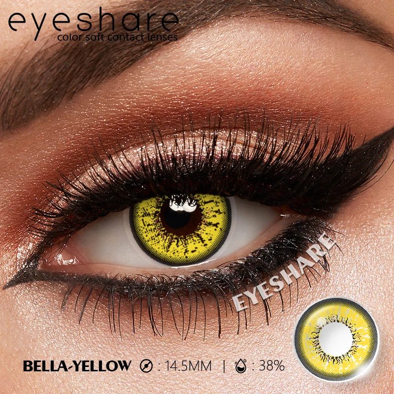EYESHARE 1 Paar weiße farbige Kontaktlinsen für Cosplay, rote Kontaktlinsen, Anime-schwarze Augenlinsen, Halloween-Schönheits-Make-up-Linsen – Detail 29