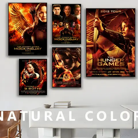 The Hunger Games 3 Anime Posters Sticky Decoracion Painting Wall Art White Kraft Paper Wall Decor