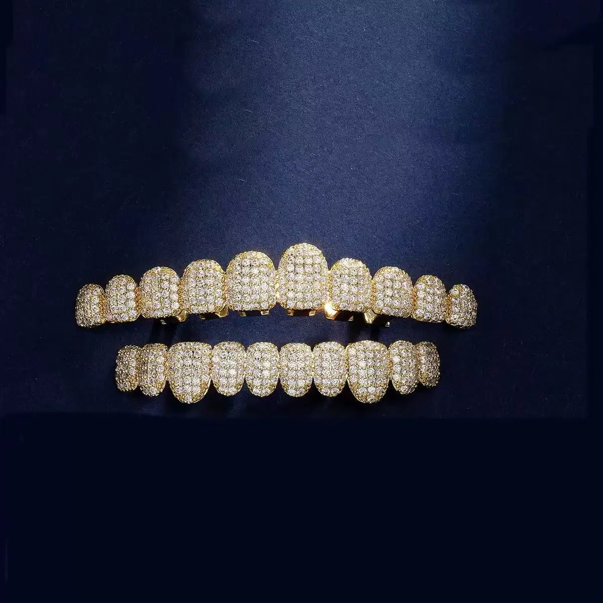GH278-S Xukim Jewelry Drop Ship Factory direct sales Hip Hop Vampire Grillz Dental Jewelry Silver Gold Color Grillz