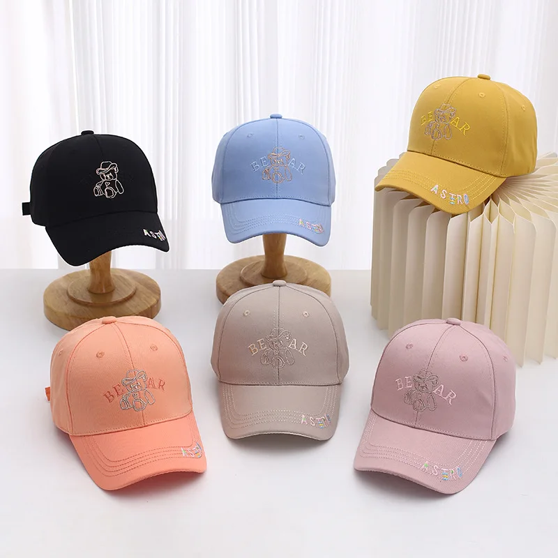 Children Hats Cartoon Embroidered Baseball Caps for Boys and Girls Shading and Sun Protection Summer Hat for Boy Baby Hats Niños