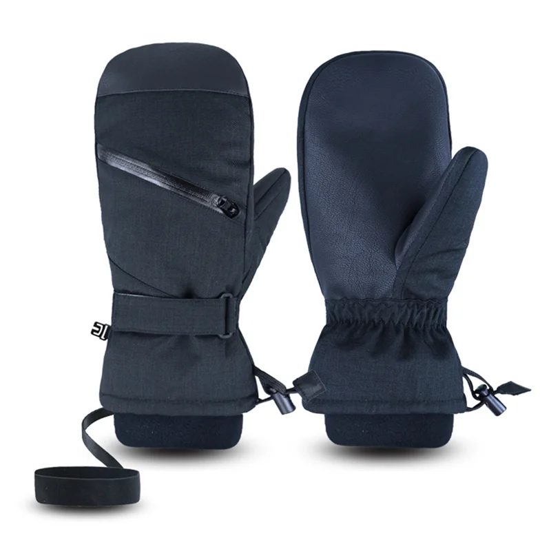 

AU-Зимние лыжные перчатки с сенсорным экраном, водонепроницаемые, теплые, бархатные, толстые, для мужчин и женщин