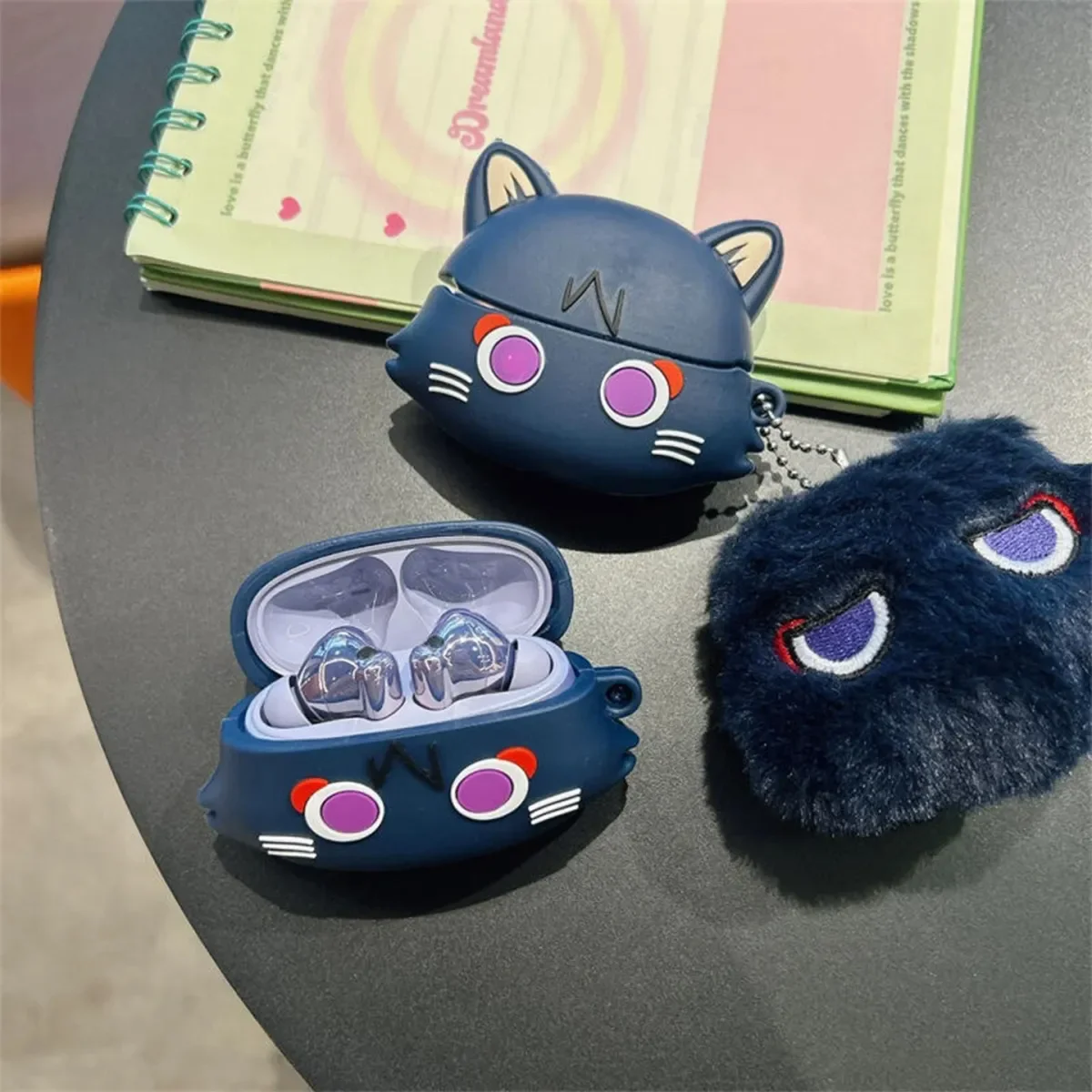 game Genshin Impact wanderer Cosplay Anime peripherals cute bluetooth headset decorative protective case (No headphones) view 3