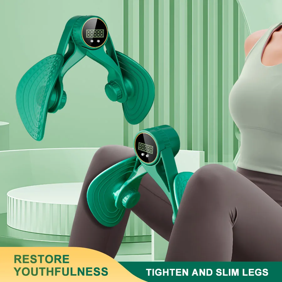 Multifunctional Leg Beauty Device Pelvic Floor Muscle Training Postpartum Repair Leg Clamp Countable Trainer Fitness Device