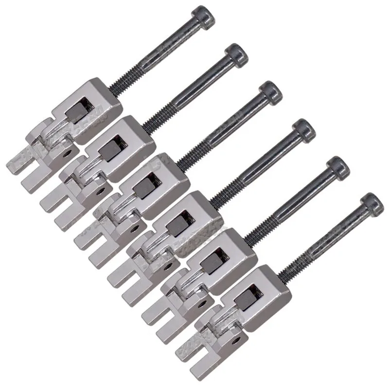 6 Stück Silber Schwarz Goldene E-Gitarren-Brückensättel Teile Musikinstrumente Zubehör – Detail 2