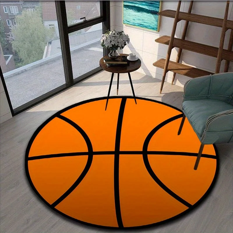 VIKAMA Street Basketball Rug Comfortable, Soft and Warm Non-Slip Living Room Sofa Mat Bedside Rug for Bedroom Home Decor view 2