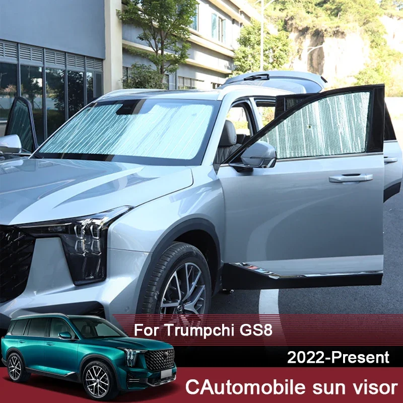 

Автомобильные солнцезащитные козырьки, защита от ультрафиолета для Trumpchi GS8 2022-2025, оконная занавеска, солнцезащитный козырек, защита лобового стекла, автомобильные аксессуары