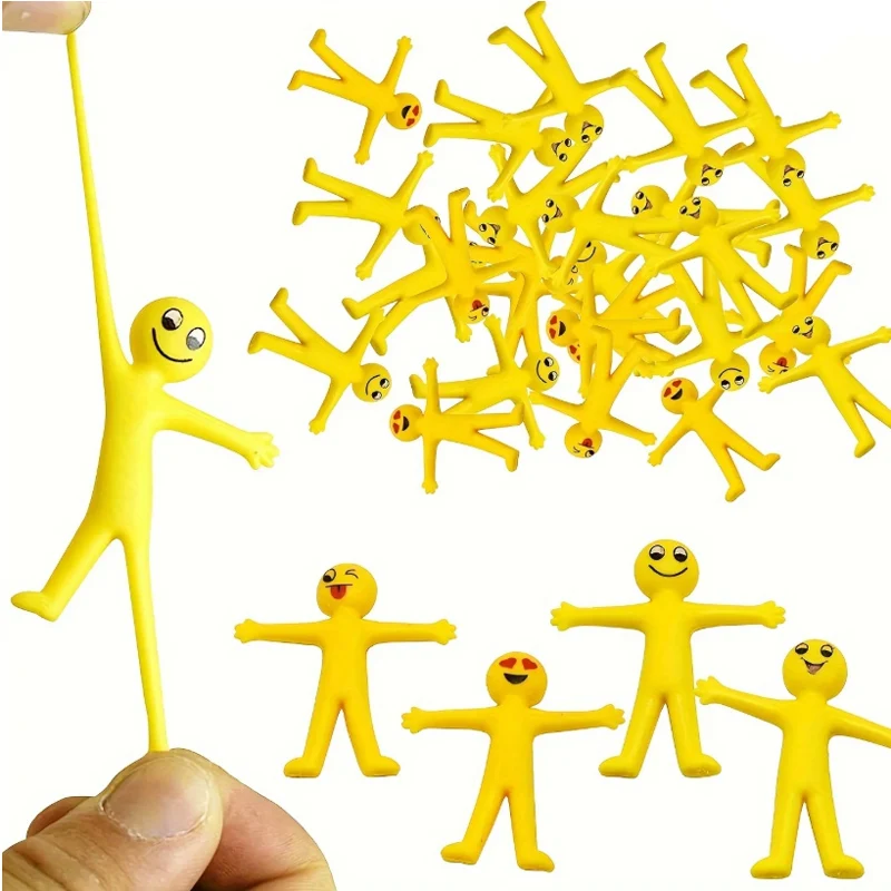 

Мини-разтягивающиеся желтые игрушки для снятия стресса, забавные вечерние наполнители для детей, пиньята на день рождения, мягкие резиновые сенсорные игрушки-непоседы