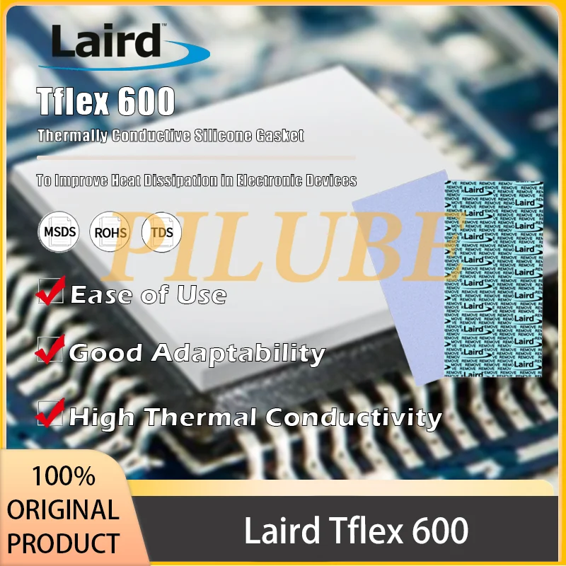 

Laird Tflex 600 High Performance Thermal Silicone Pad for M.2 SSD Cooling and Heat Management Original Product