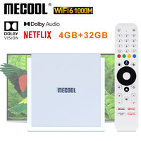 MECOOL KM2 PLUS DELUXE Android 11 Certified TV BOX Google TV Dolby Vision Atmos 4GB DDR4 32GB 1000M LAN WIFI 6 4K Stream TVBOX