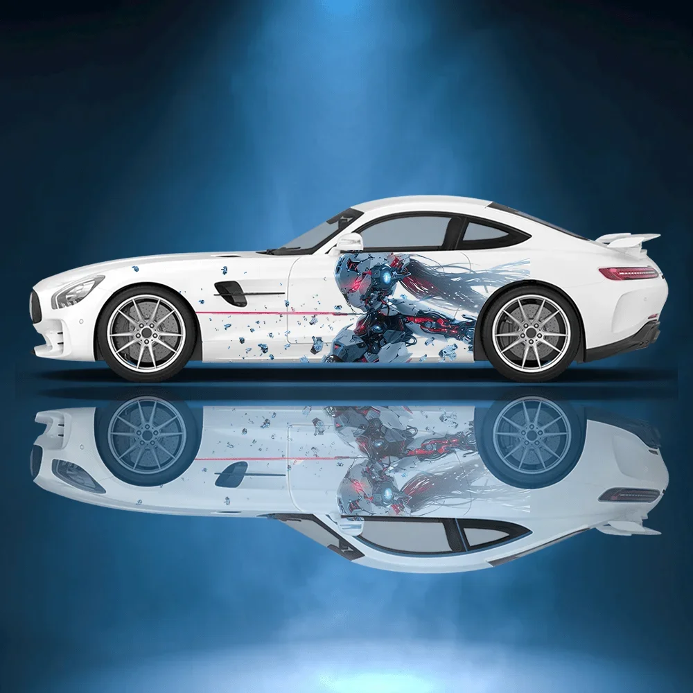 

Future Sci-fi Mecha Warriors Car Vinyl Wraps Decal Self-adhesive PVC Sticker Suitable for Trucks SUV Decor Auto Accessories Gift