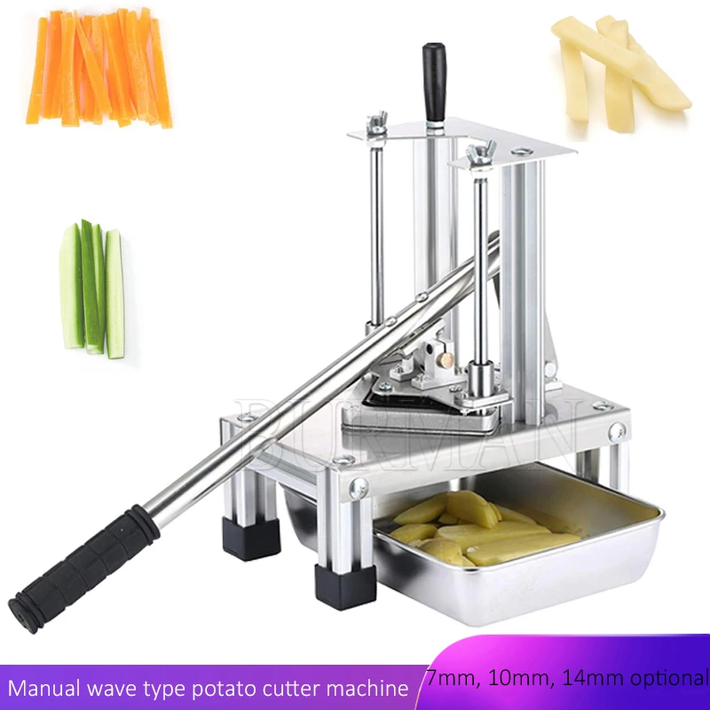 Hand Pressure Potato Strip Cutting Machine Sweet Potato Stick Cutting Machine Manual Press Cucumber French Fries