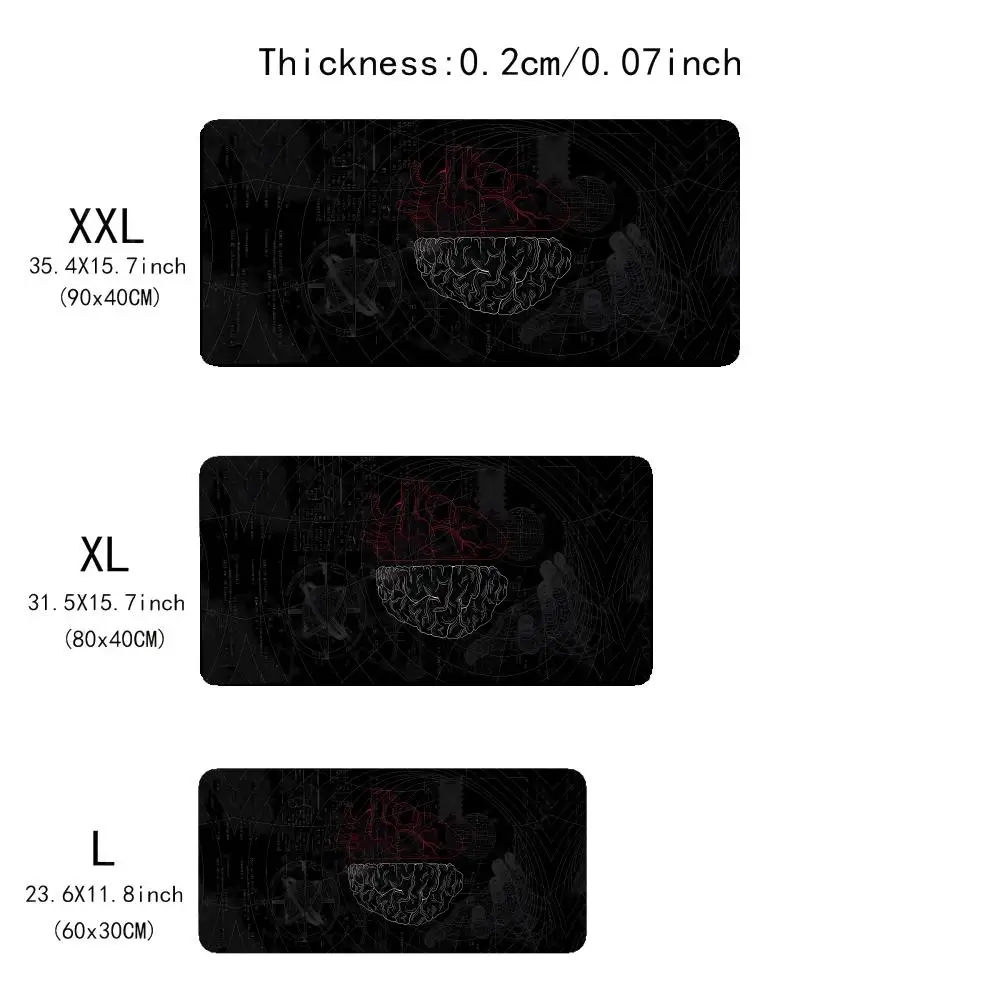 

Mouse Pad Large Gaming Mouse Pad Keyboard Gamer Rubber Anti-wrinkle Non-slip Bottom Desk Mat