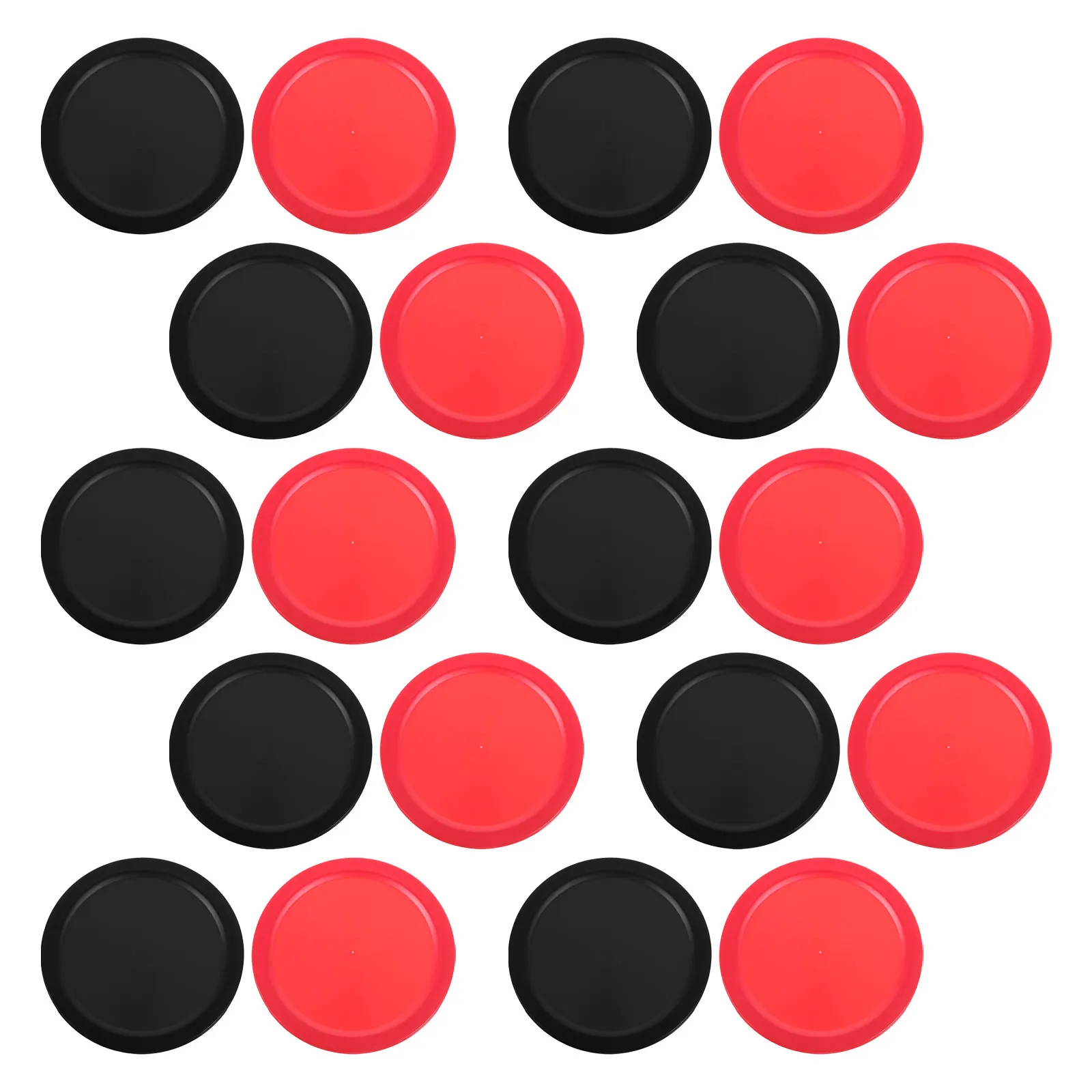 20 قطعة من كرات الهوكي البلاستيكية - قطع غيار لعبة الطاولة 64 مم - تصميم خفيف الوزن منخفض الضوضاء لتدريب هوكي الهواء #1