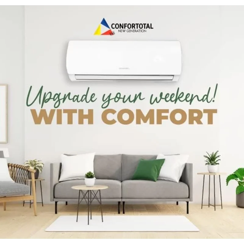 Confortotal 12000 BTU Mini Split Air Conditioner and Heat Pump 110V Ductless,1 ton,with WIFI Compatible with Alexa
