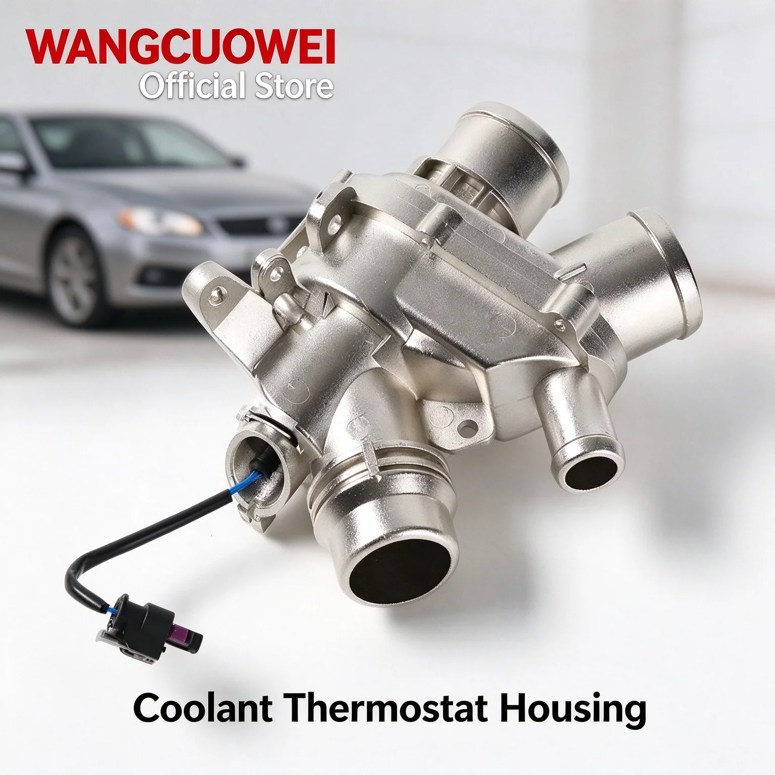 Aluminum Coolant Thermostat Housing LR062498 LR107288 LR117568 for Range Rover 13- RR Sport 14 New Discovery Velar 3.0 V6