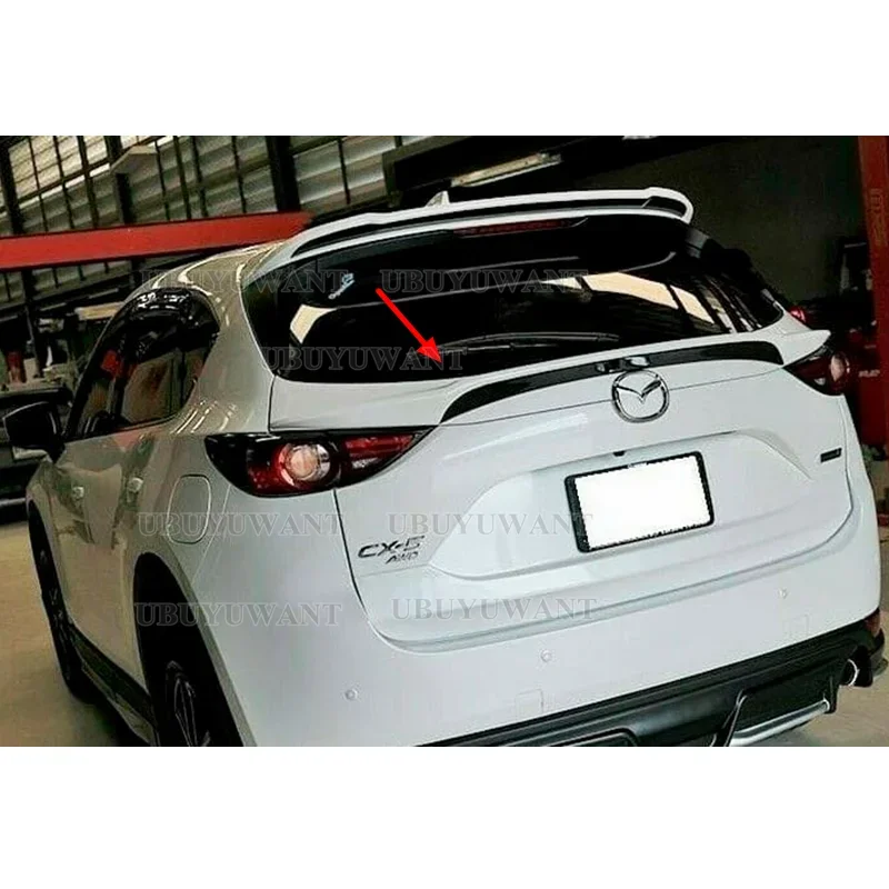 For Mazda CX-5 CX5 2017 2018 2019 2020 2021 Rear Middle Boot Spoiler Car Trunk Lip Wing Cap Tuning view 5