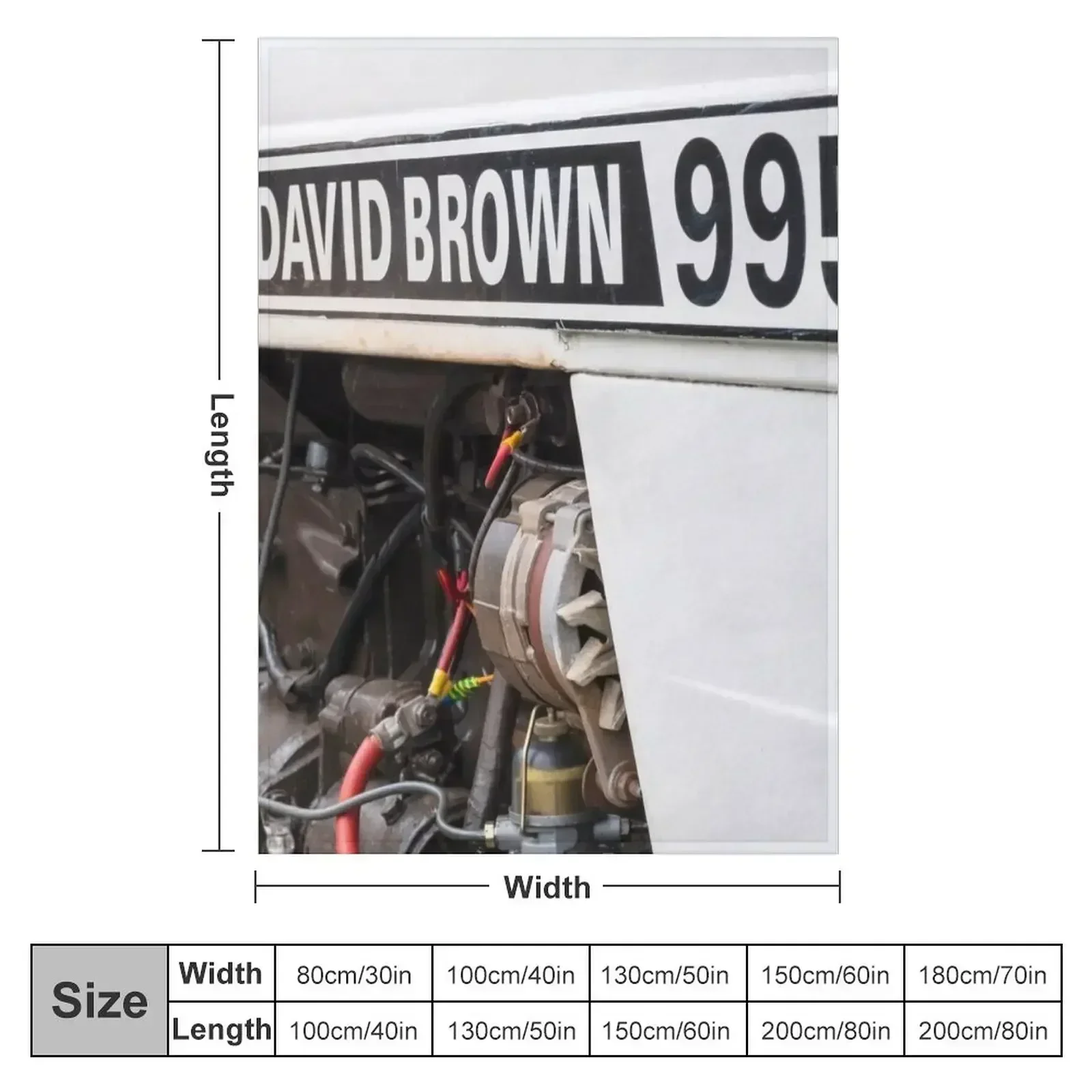 Vintage David Brown 995 tractor Throw Blanket Furrys Blankets For Baby Soft Plush Plaid Tourist Blankets