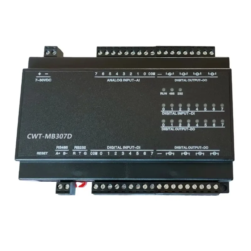 CWT-MB307D 8AI+8DI+8DO RS485 RS232 이더넷 모드버스 RTU TCP IO 릴레이 수집 모듈