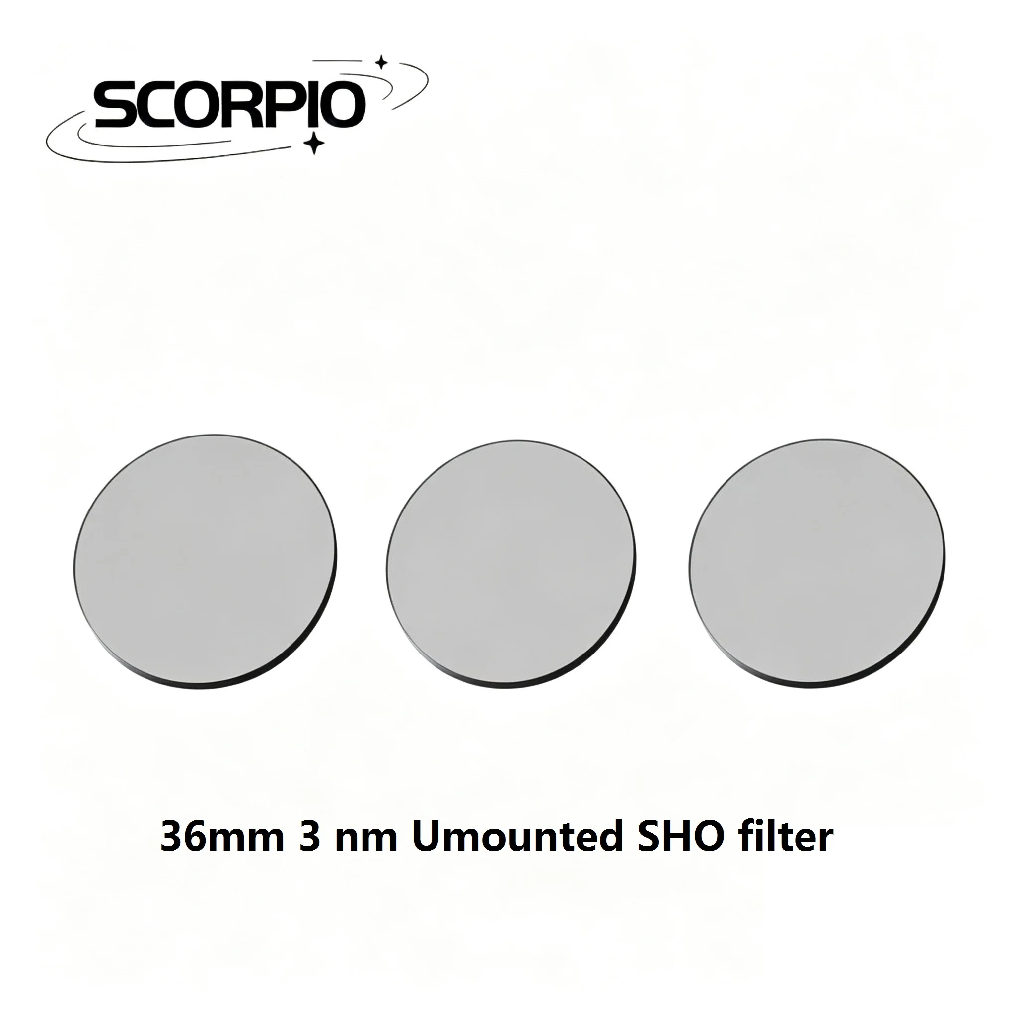 Scorpio Astro 36mm SHO SII3nm Ha3nm OIII3nm narrowband filters for  astronomical mono CCD /CMOS/ modified DSLR imaging