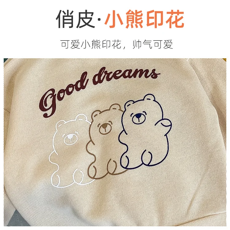 Frühling Herbst Jungen Mädchen Gestrickter Bedruckter Cardigan Baby V-Ausschnitt Langarm-Pullover Jacke Weiche Kinder-Unterwäsche Lässig für die Schule – Detail 5