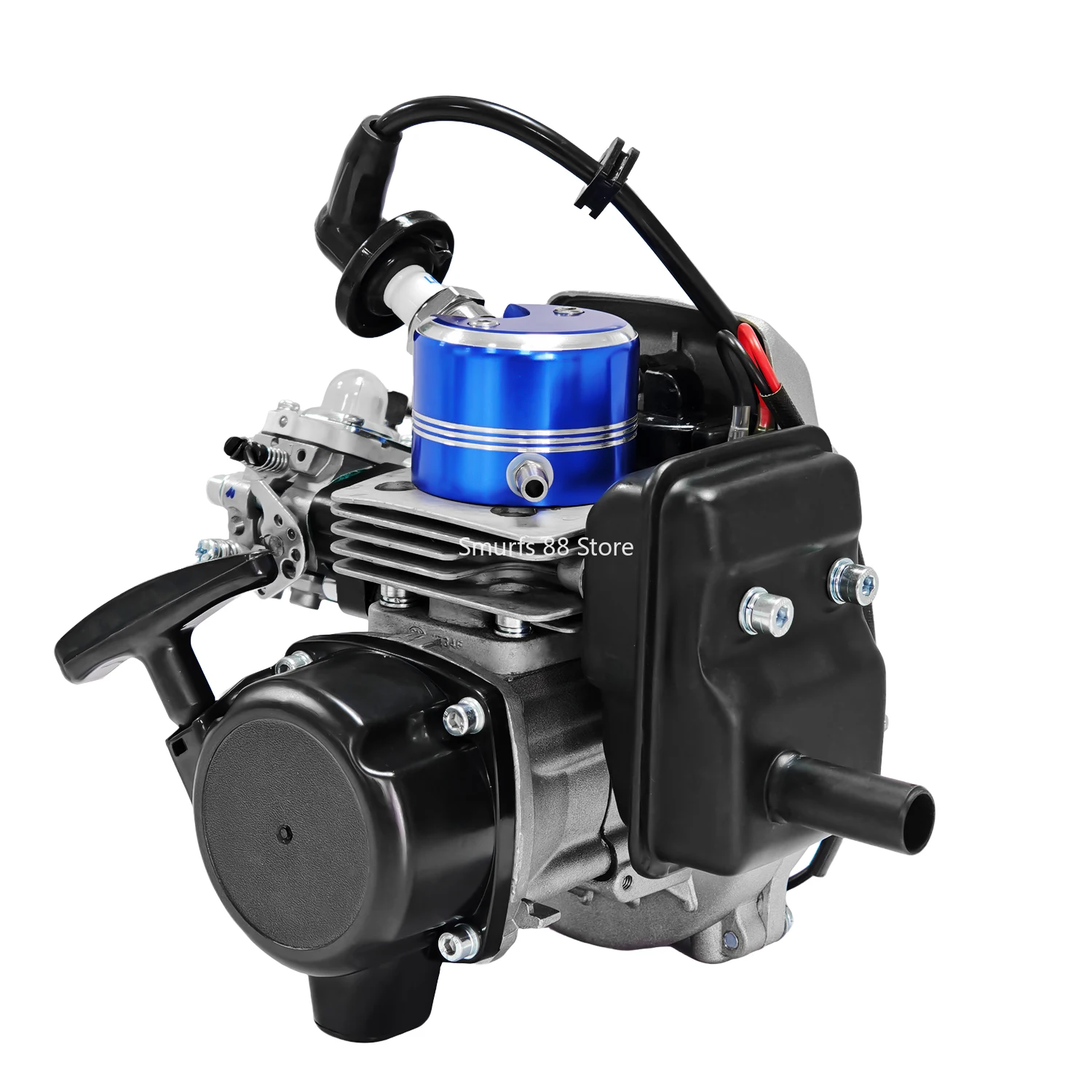 Modelo de motor de gasolina refrigerado por agua de 26CC, motor de dos tiempos de un solo cilindro de Metal, especial para modelos de barcos, juguete de regalo de arranque manual