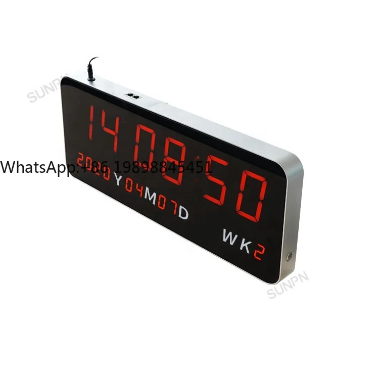Hot Sale Digital POE NTP Led Clock Synchronous Clock for School Hospital Office Using
