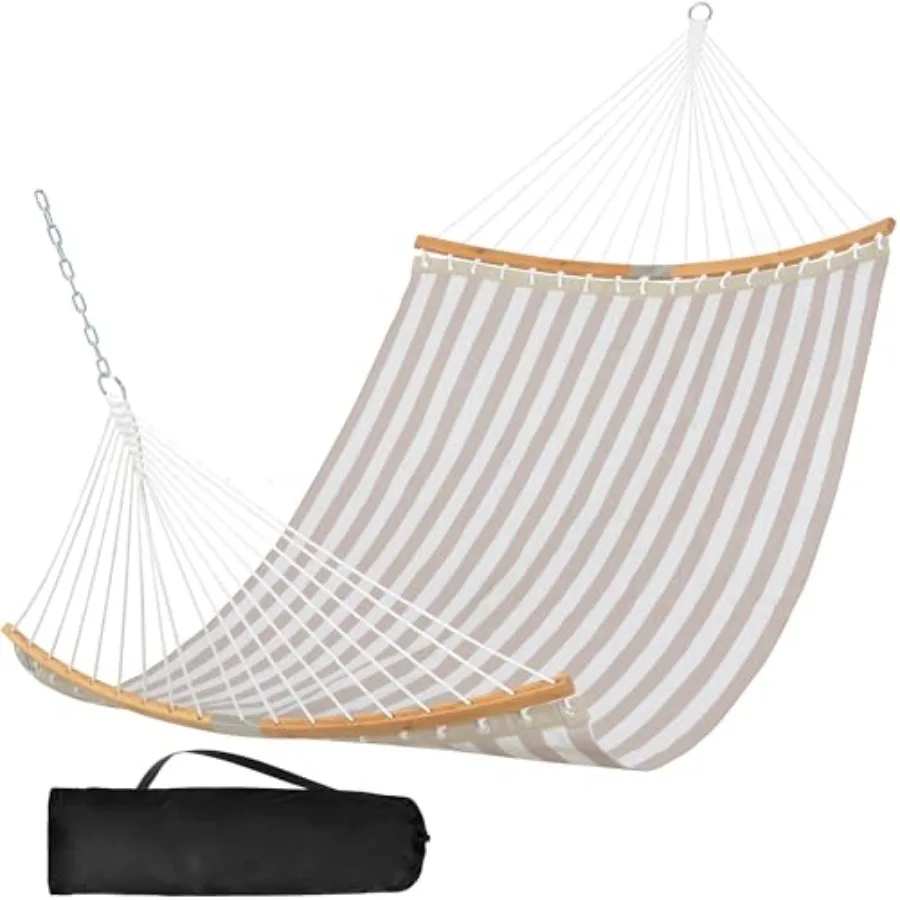 

Hammocks 14 Feet Quick Dry Hammock Double Size with Spreader Bar 2 Person Hammock for Outdoor Patio Yard Poolside 450 lbs Capac