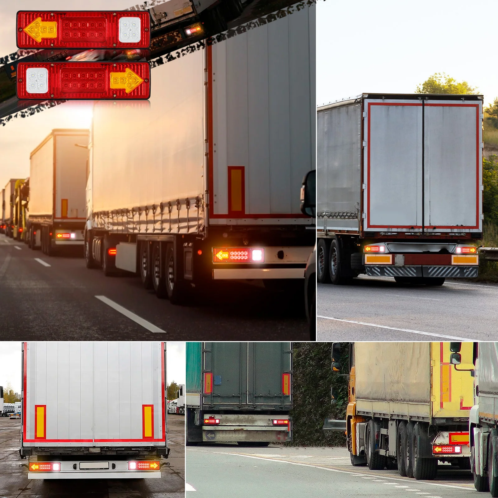 LED Tail Light Versatile Lighting Options Universal fit for most vehicle 12V DC Enhanced Visibility