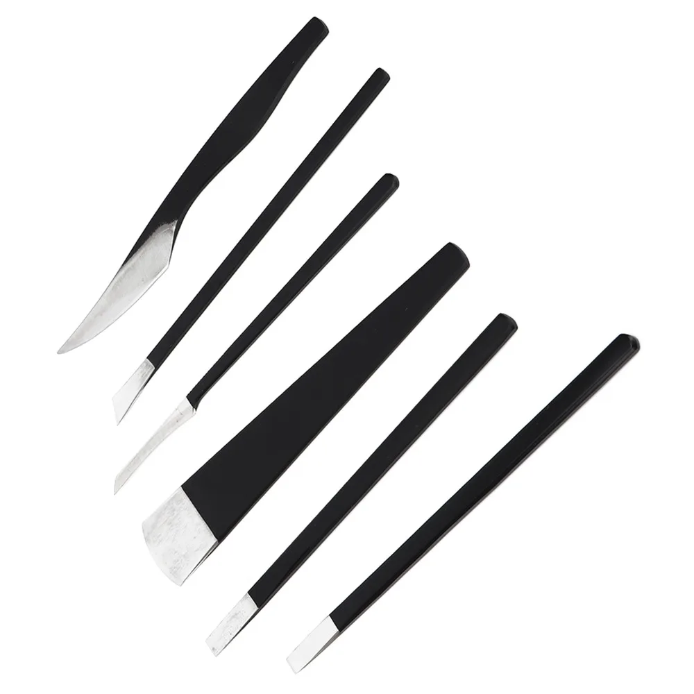 6pcs Stainless Steel Foot Care Repair Tools Non Slip Handle Sharp Blade Toenail Trimming Kit Callus Dead Skin Remover