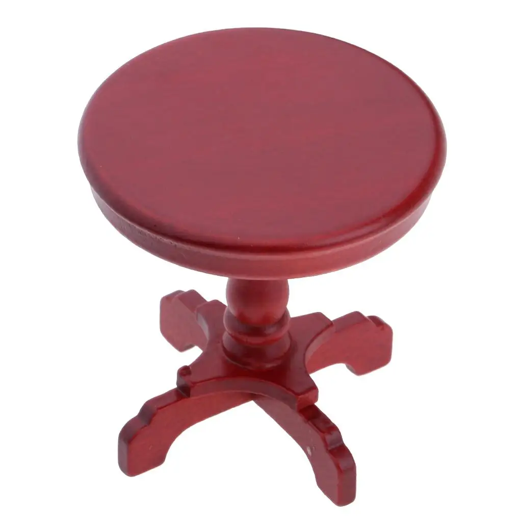 Dollhouse Miniature Furniture Round Dining Table Kitchen Room :12