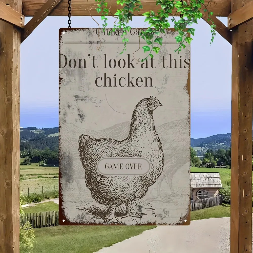 Modern Aluminum Wall Art Inch Waterproof Durable Metal Sign  Home Farmhouse Garage Garden Porch Bar Club Restaurant Cafe Decor
