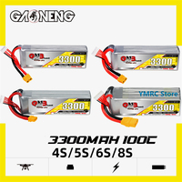 Gaoneng GNB 3300mAh 4S/5S/6S/8S 14.8V/18.5V/22.2V/29.6V 100C LiPo Battery with XT60/XT90/T Plug for RC Drone Fixed Wing Helicopt