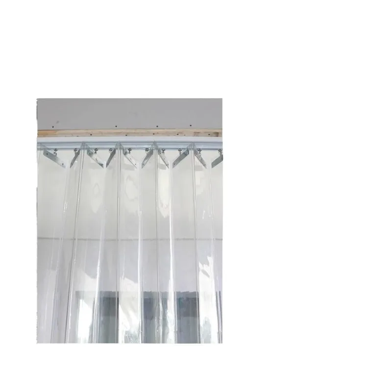

Windshield anti-walk air conditioner household folding push-pull transparent plastic pvc soft partition curtain