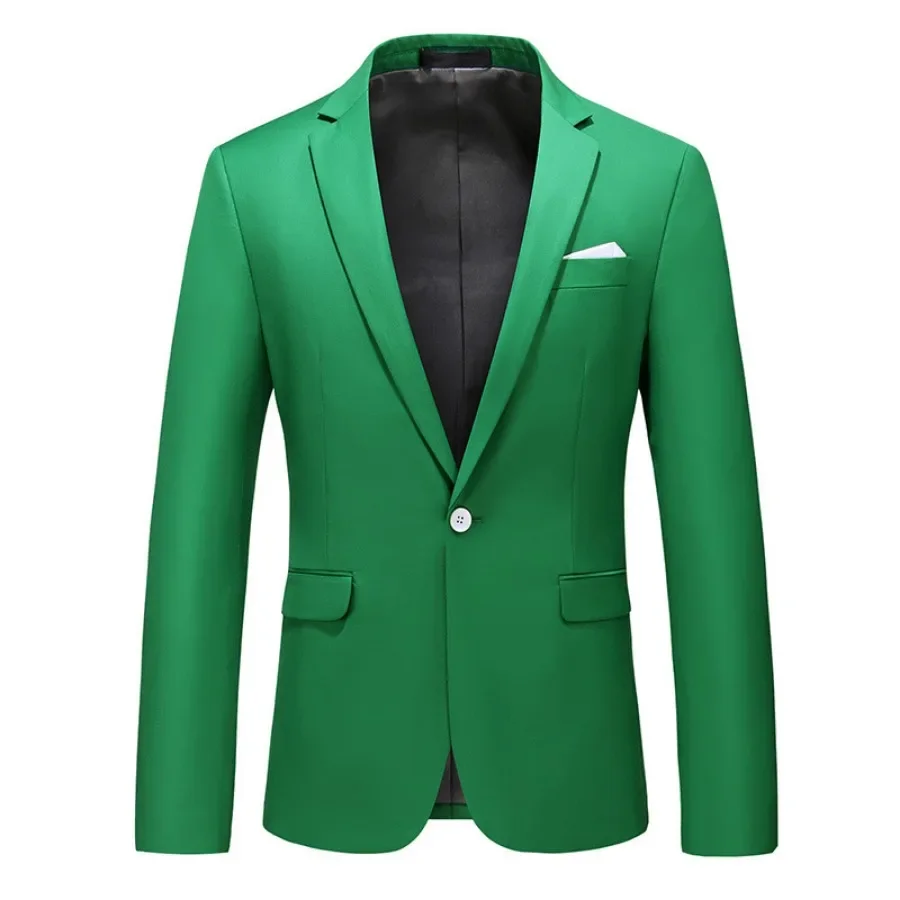 New 2024 Men's Suit Jackets Stylish Slim Blazer Business Wedding Party Dress Suits Suitable for All Seasons Big Size Men Suits