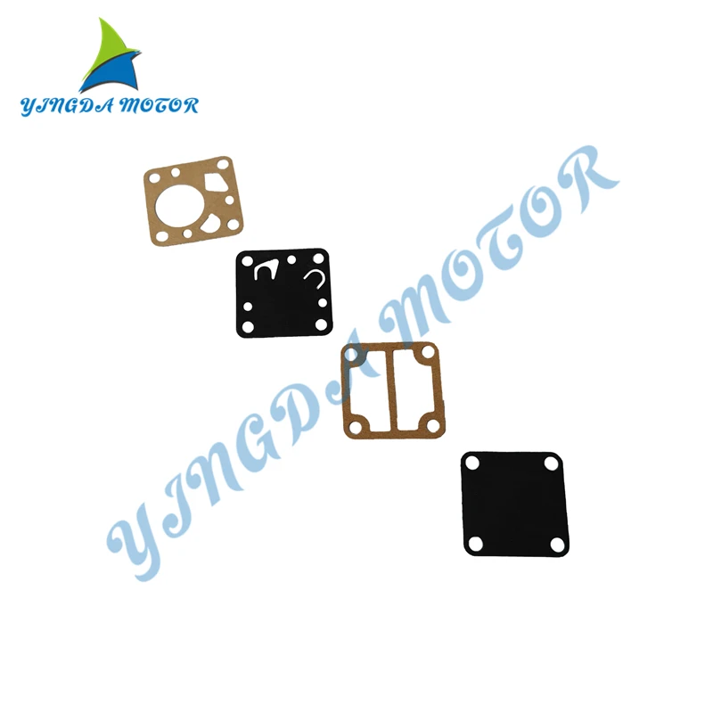 For Yamaha Outboard Motor 4HP-5HP Fuel Pump Repair Kit Gaskets 6E0-24471-00, 6E0-24411-00, 6E0-24435-00, 6E0-24434-00