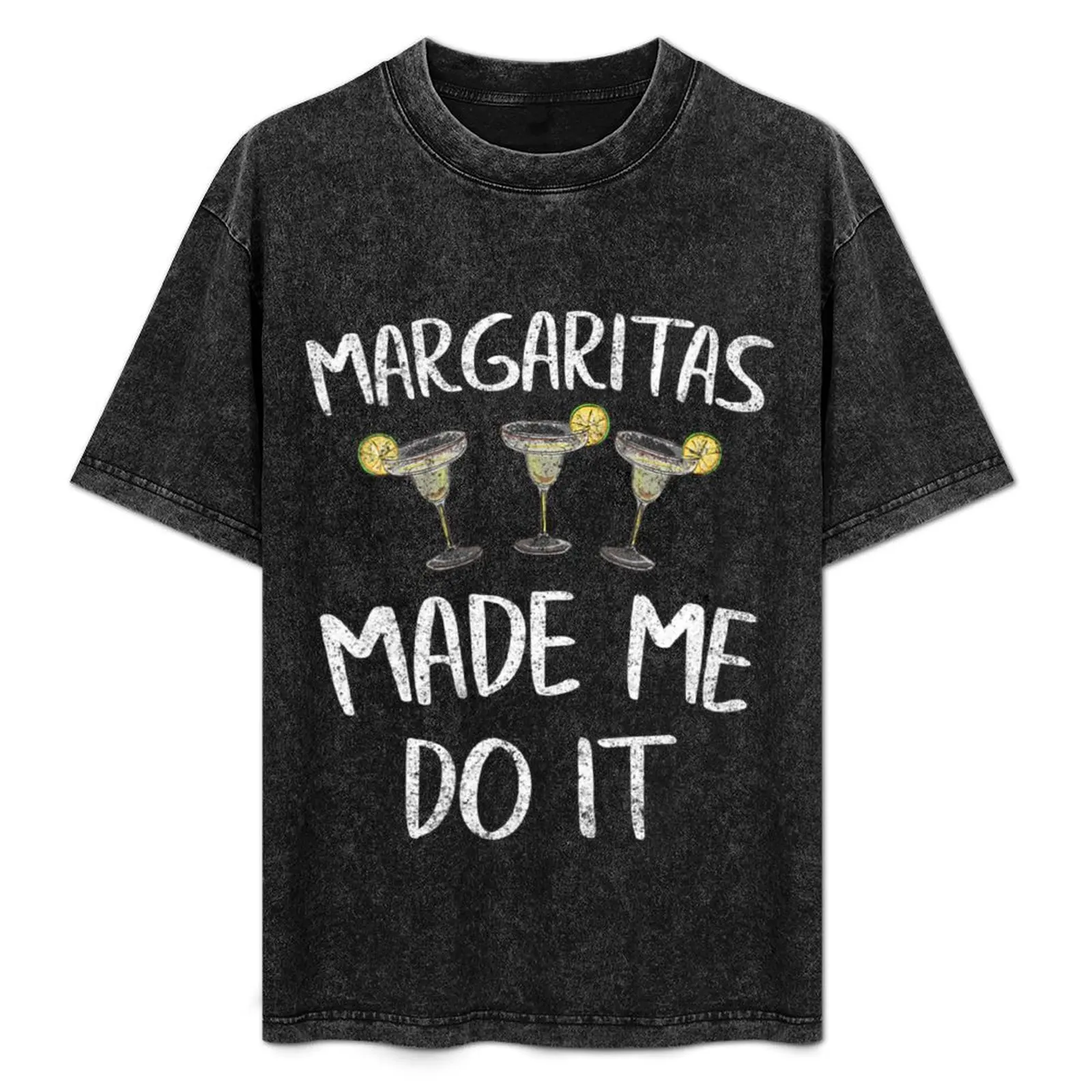 

Womens Margaritas Made Me Do It Shirt Cinco De Mayo Mexican Party V-Neck T-Shirt Basic Plain Short Sleeve Crew Neck Tee