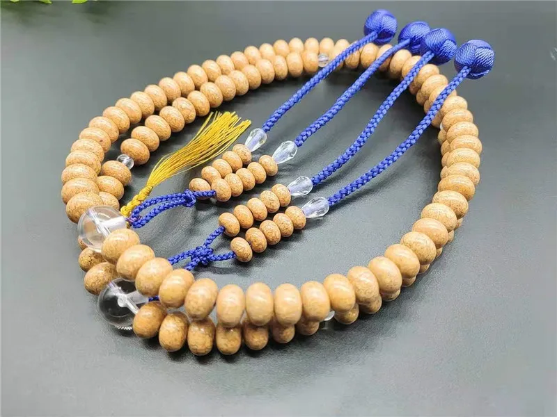 Palm-tree Seeds Japanese Shingon Buddhism Prayer Beads Japan Tantrism Chanting 108 Beads Mala Rosary Beads