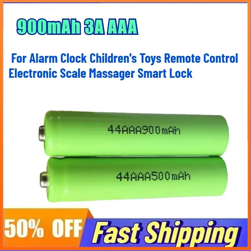 900MAH 3A AAA Ni-MH Batterie Rechargeable for Alarm Clock Children's Toys Remote Control Electronic Scale Massager Smart Lock