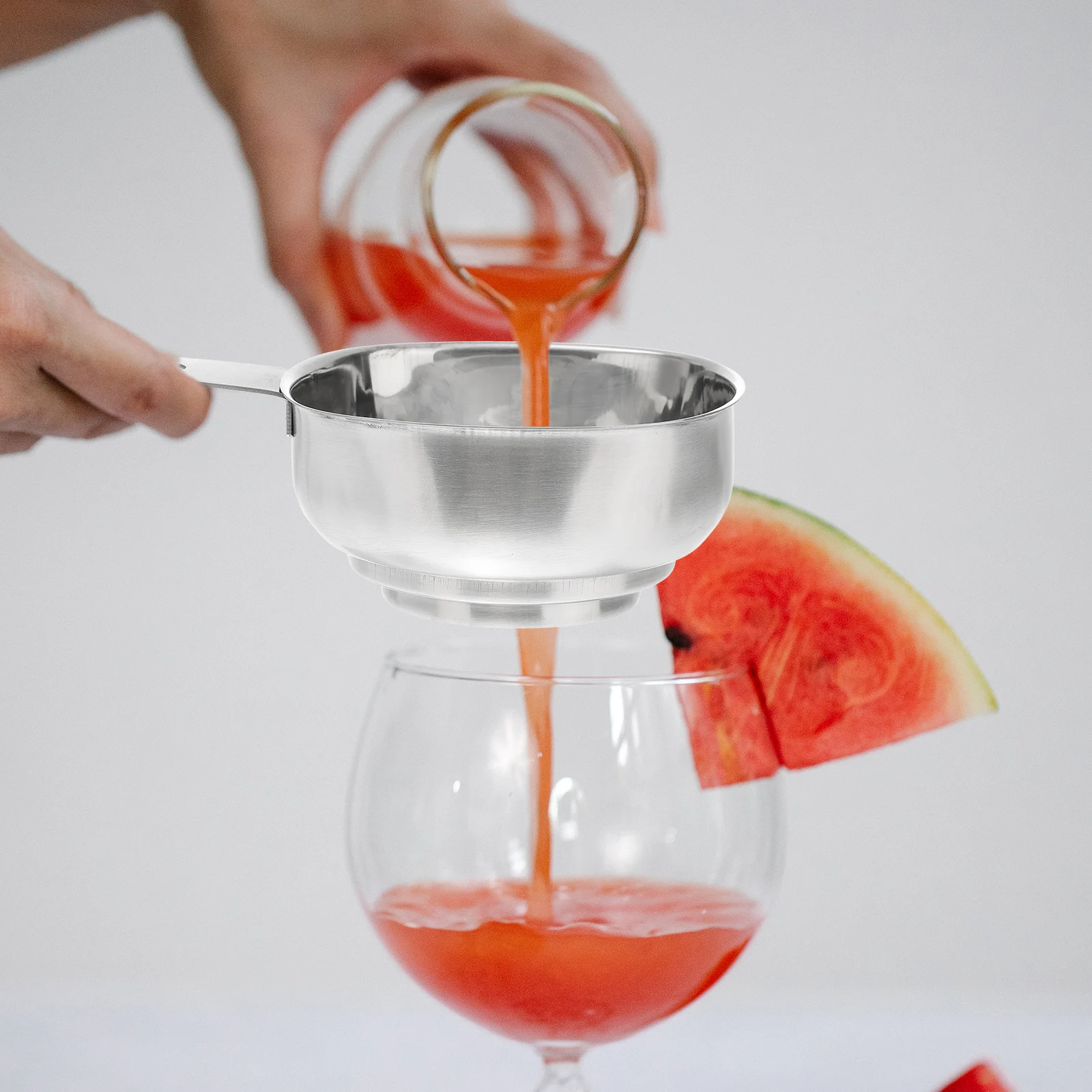 

1pc Stainless Steel Funnel Multifunctional Oil Wine Kitchen Tool For Home Restaurant Bar Use Cooking Utensil Household Colander