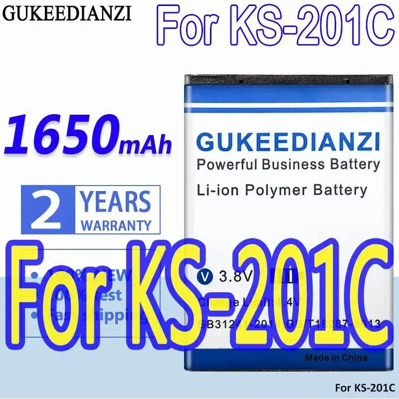 

Аккумулятор мобильного телефона 1650 мАч, подходит для KS-201C, высокая эффективность