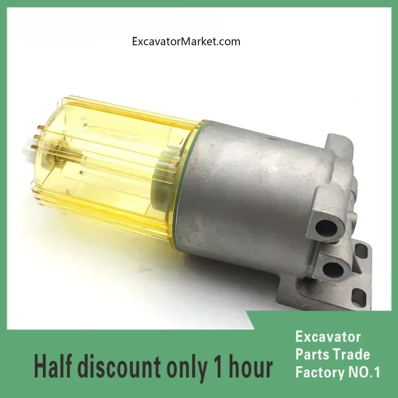 Excavator Accessories for Doosan Daewoo Excavator DX150 200 220 215-9C Oil Water Separator Assembly Diesel Filter Accessories