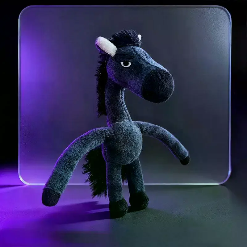 Pluche Arrogantie Pony Sleutelhanger Voor Vrouwen Tas Hanger Decor Leuke Pluche Paard Auto Sleutelhanger Party Gift Sleutelhanger Accessoires