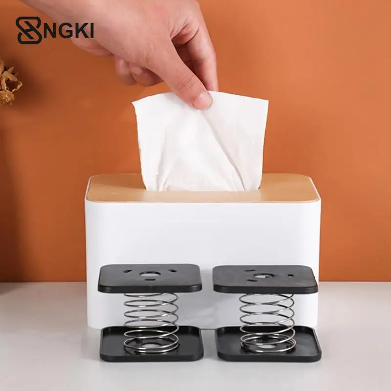 Tissue Box Spring Support Holder Tissue Dispenser Container Spring Holder Tissue Spring Bracket Rangement Organisation